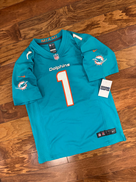Miami Dolphins Tua Tagovailoa Youth NFL Football Jersey (Youth L)