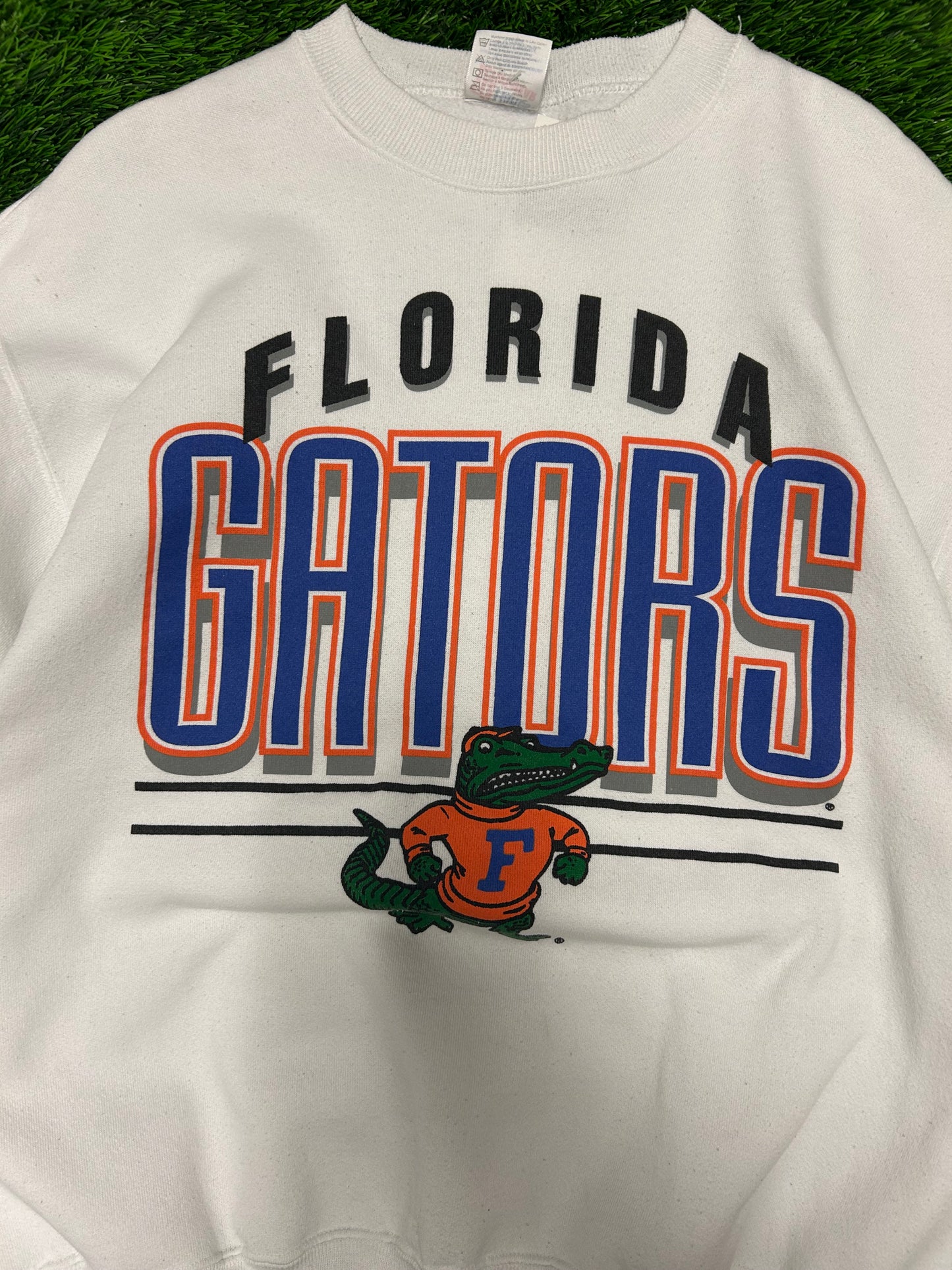 90s University of Florida UF Gators White Vintage Crewneck (XL)