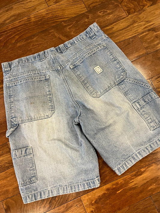 00s Faded Glory Light Wash Jean Shorts (38)