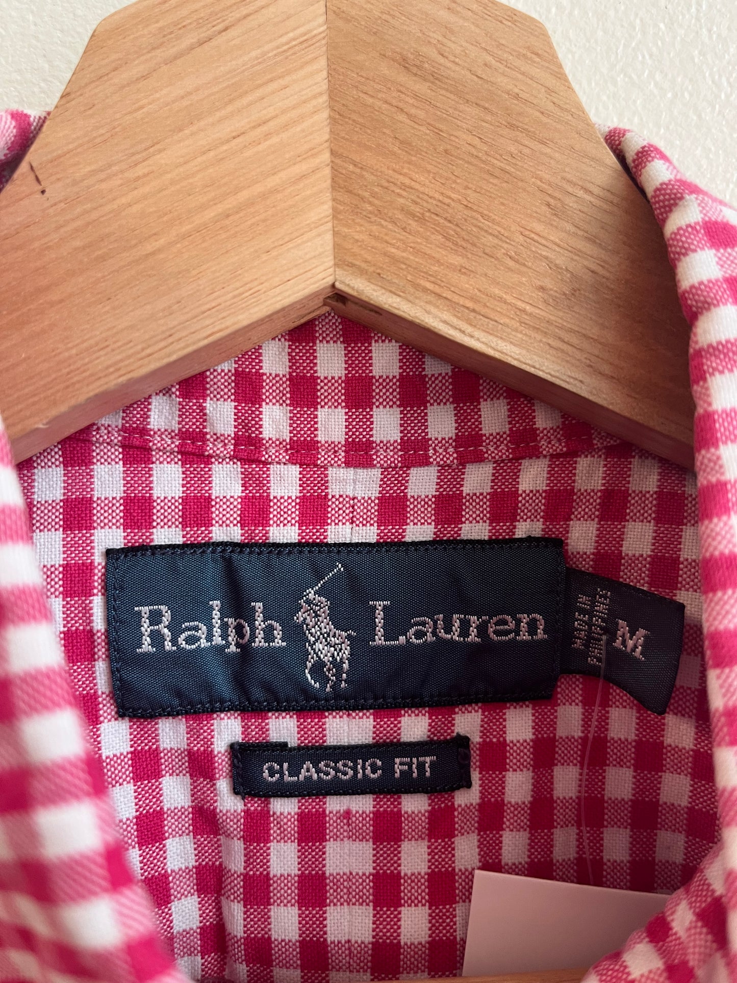 00s Polo Ralph Lauren Pink Button Up Polo Shirt (M)