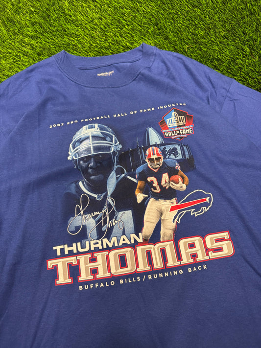 2007 Buffalo Bills Thurman Thomas Hall of Fame Tee (L)