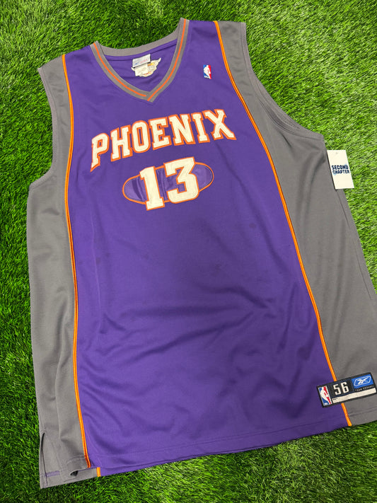 00s Phoenix Suns Steve Nash #13 Vintage Reebok NBA Oversized Jersey (XXL)