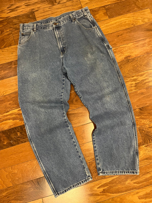Dickies Carpenter Workwear Blue Jeans (38 x 32)