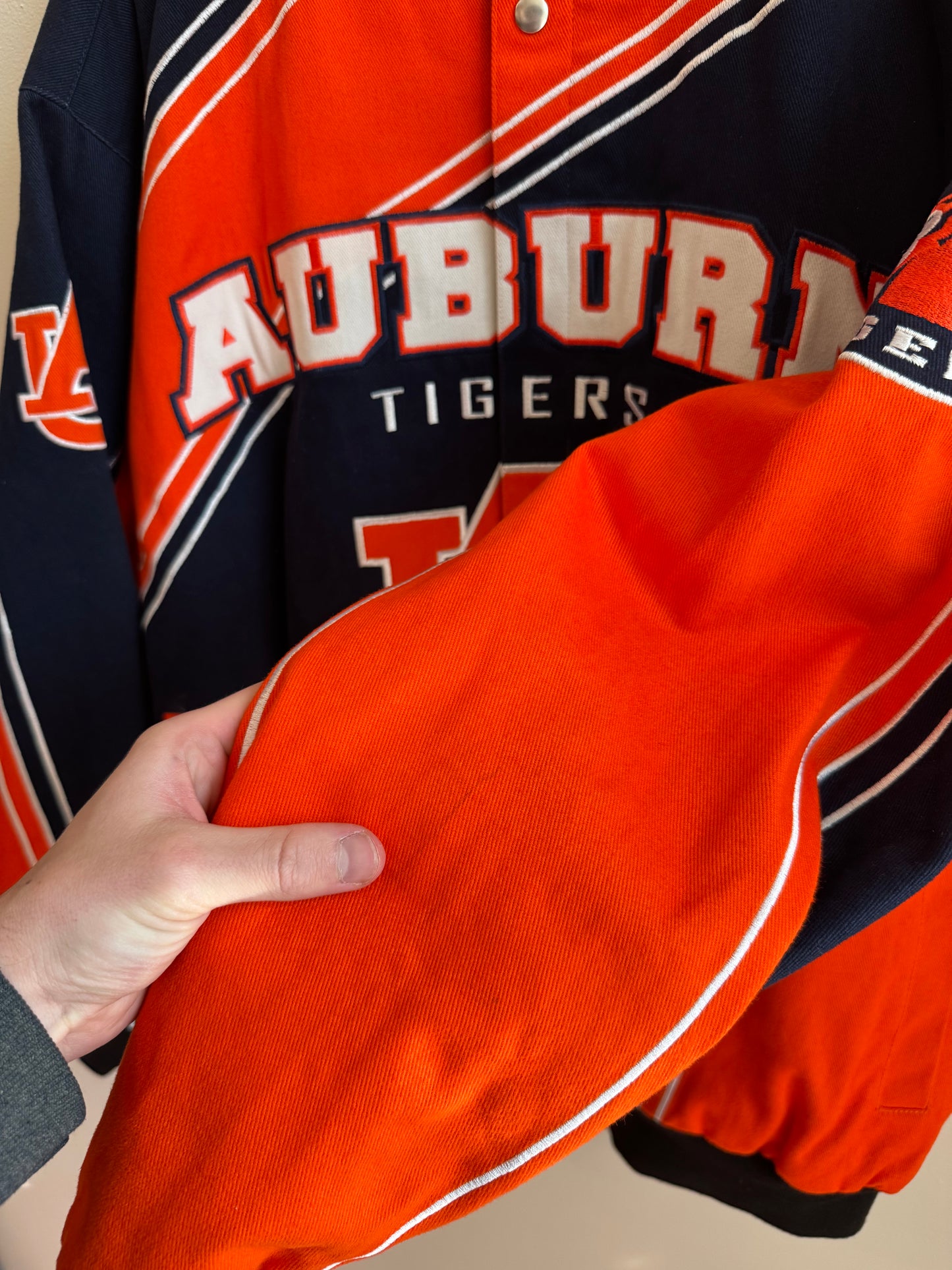 00s Auburn Tigers Vintage Racing Jacket (XXL)