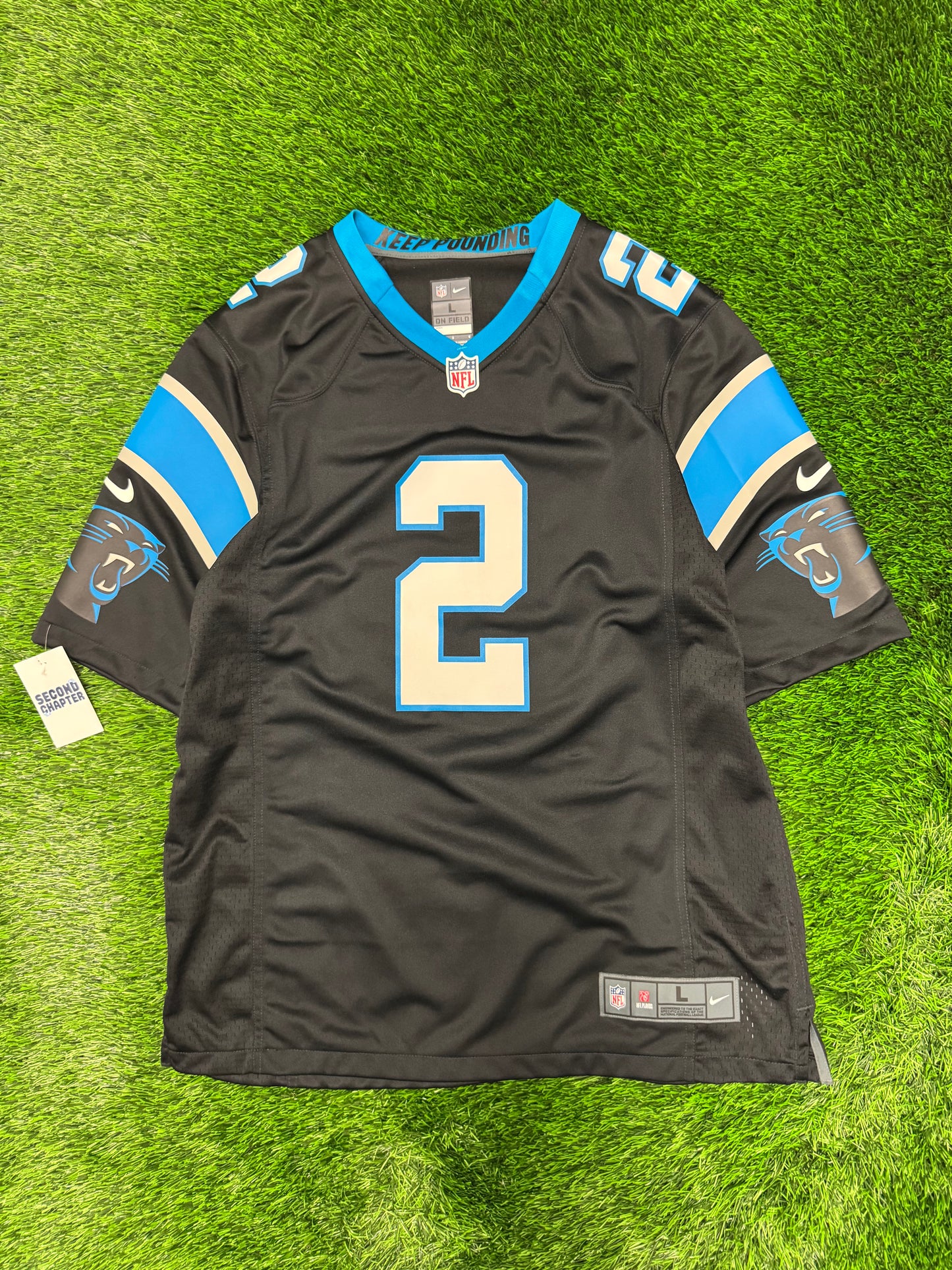 Carolina Panthers DJ Moore #2 Nike NFL Jersey (L)