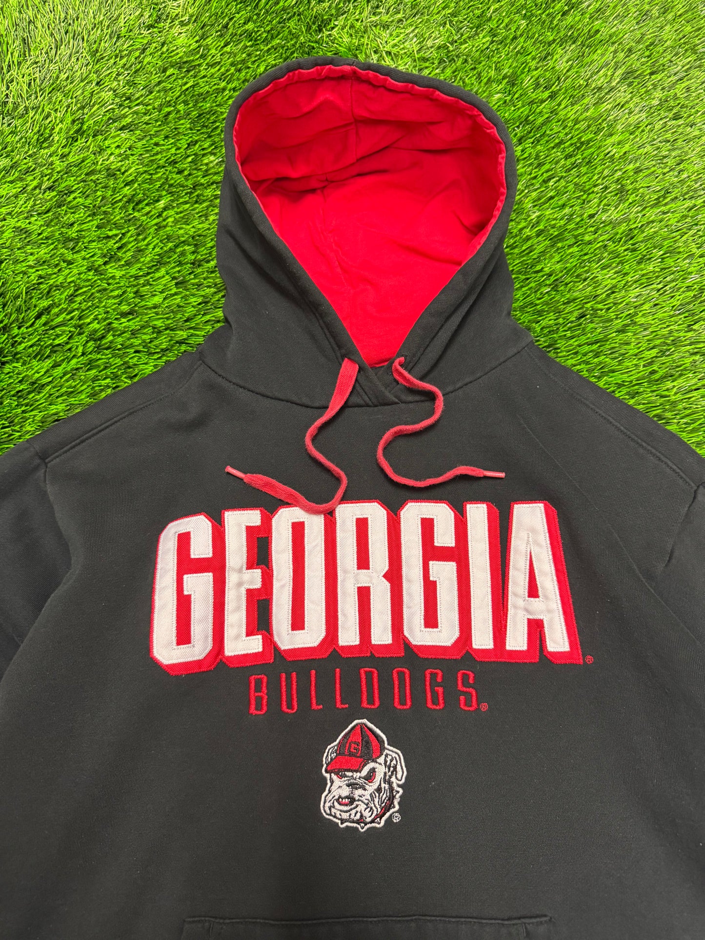 00s Georgia Bulldogs Embroidered Vintage Hoodie (M)