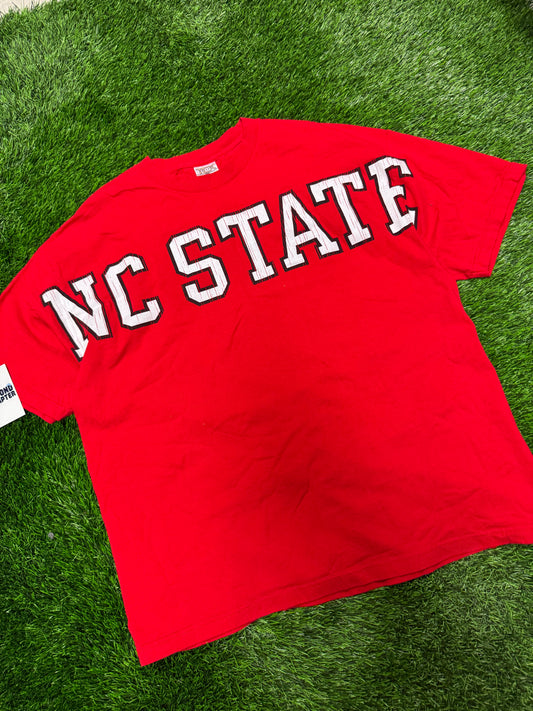 90s NC State Wolfpack Big Spell Out Vintage Tee (XXL)