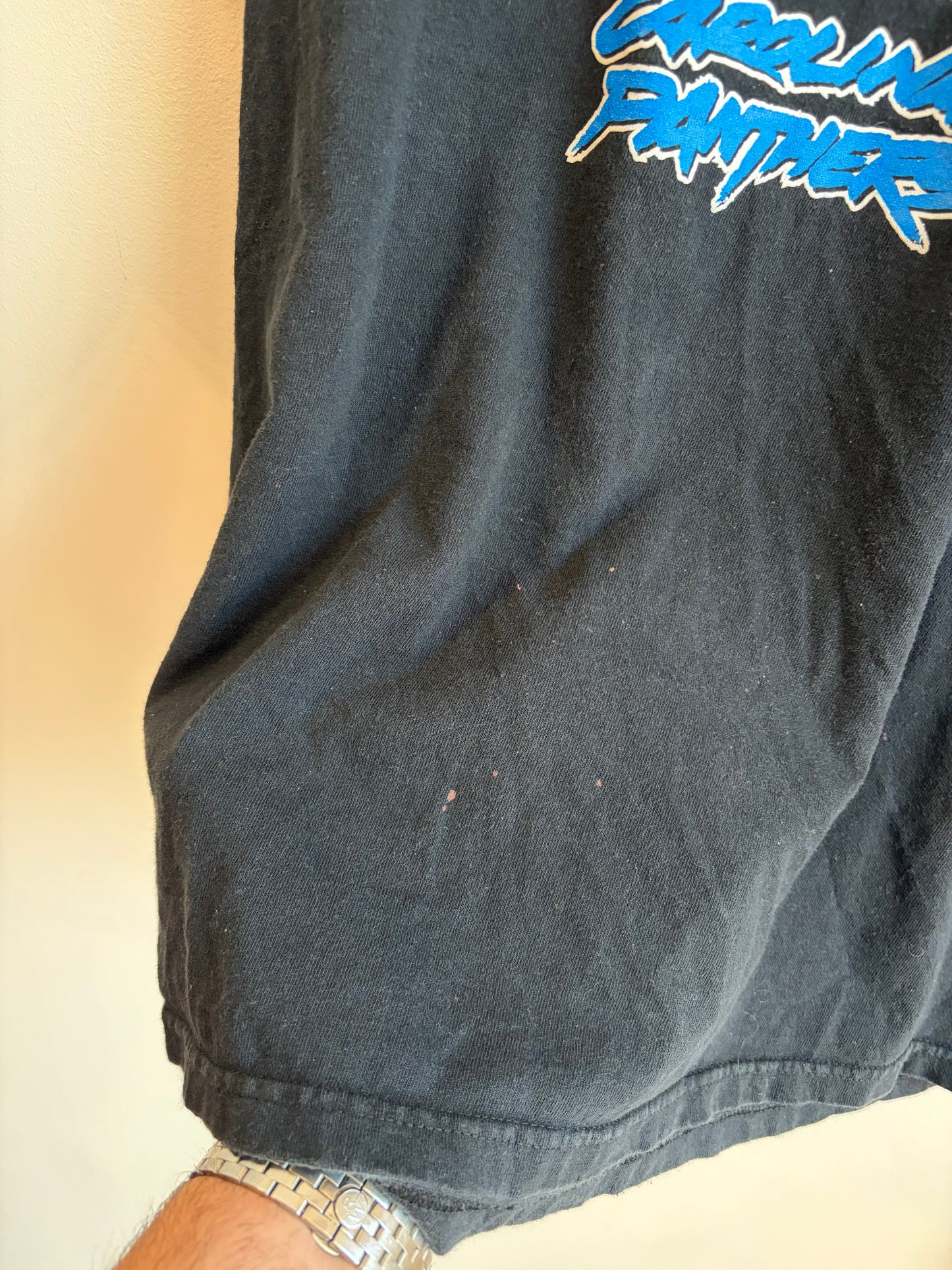 2003 Carolina Panthers Conference Champions Black Tee (L)