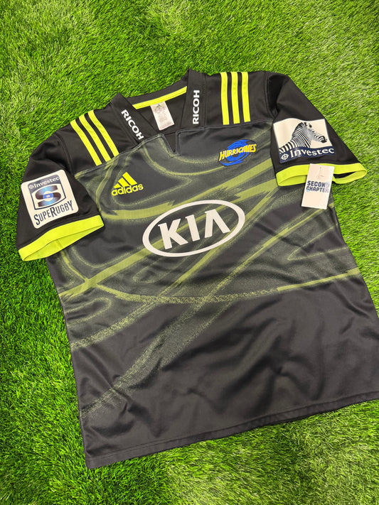 2017 Adidas Hurricanes KIA Super Rugby Home Jersey (XXXL)