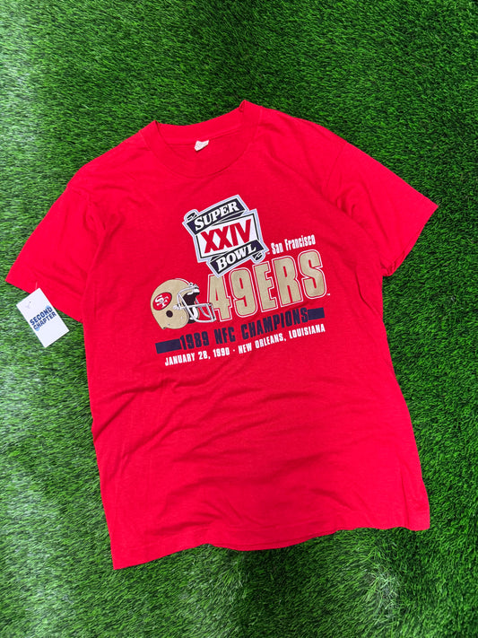 1990 San Francisco 49ers Super Bowl Tee (L)