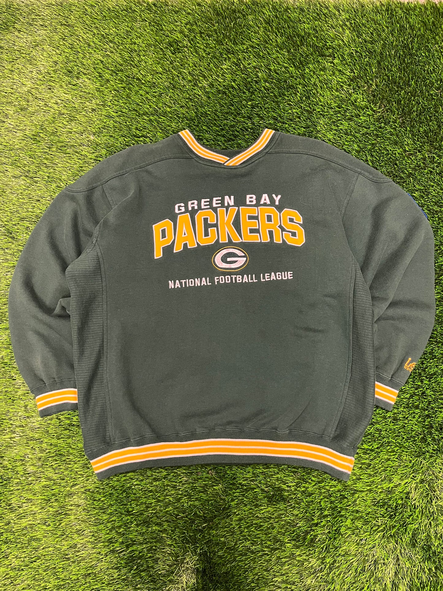 00s Green Bay Packers Lee Embroidered Crewneck (XL)