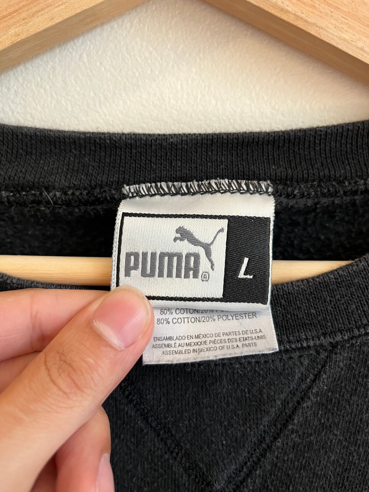 90s Carolina Panthers Puma Embroidered Crewneck (L)