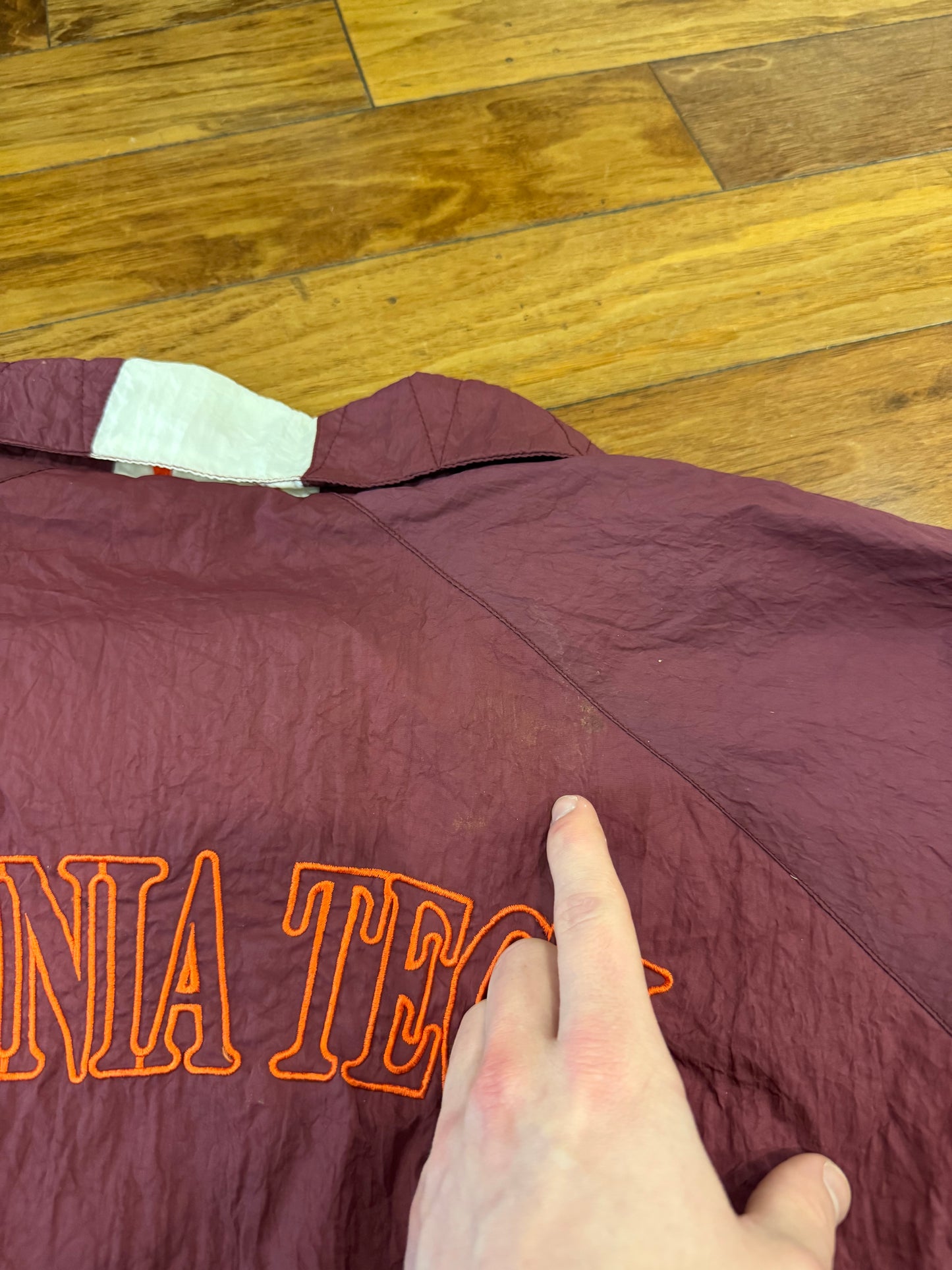90s Virginia Tech Genuine Stuff Vintage Windbreaker (XL)