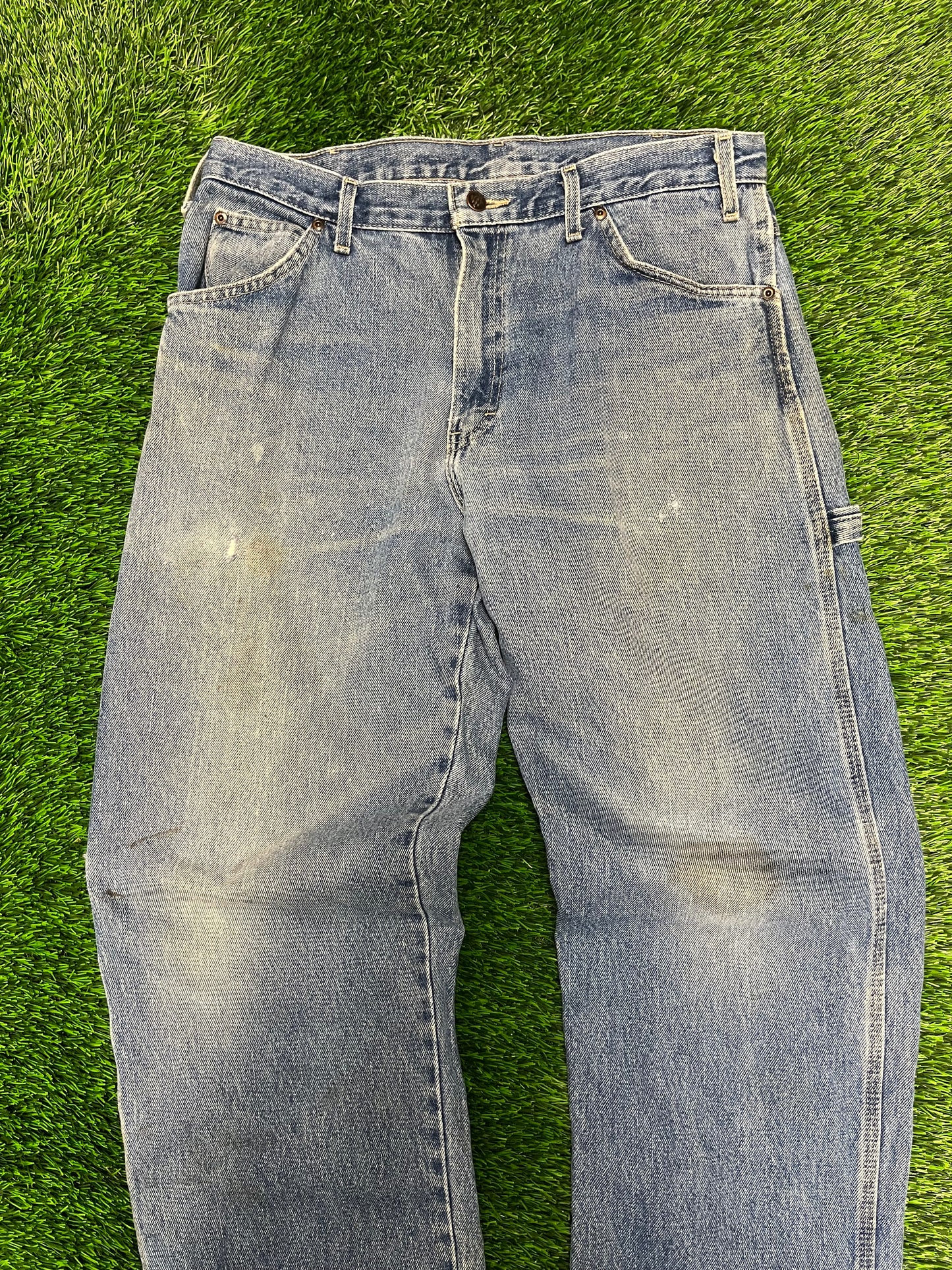 00s Dickies Light Wash Carpenter Jeans (34 x 32)
