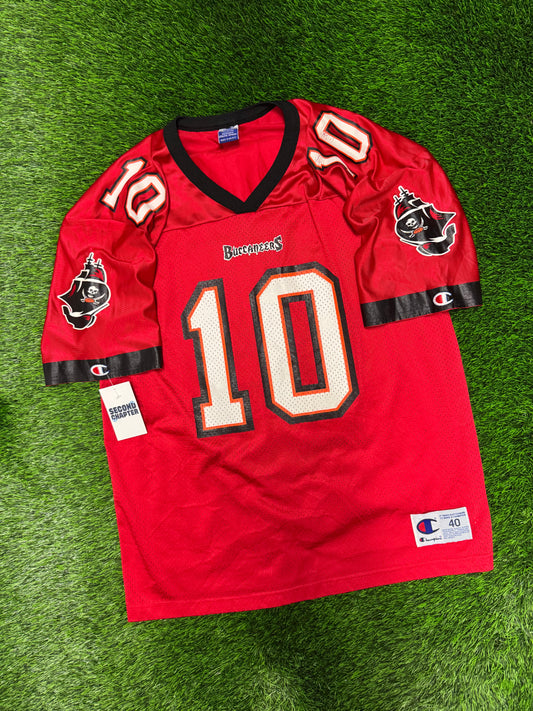 90s Tampa Bay Buccaneers Shaun King #10 Vintage Champion NFL Jersey (M)