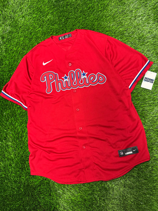 Philadelphia Phillies Bryce Harper #3 Nike Red Alt MLB Jersey (L)