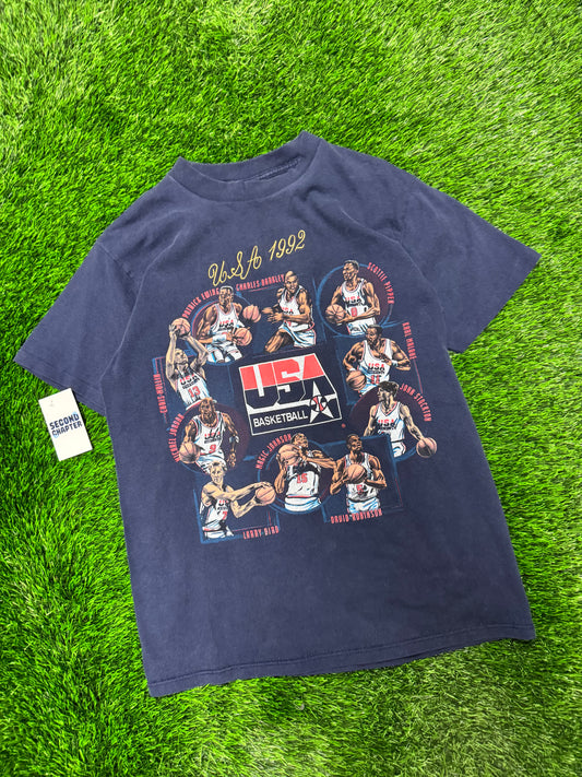 1992 USA Basketball Nutmeg Graphic Vintage Tee (L)