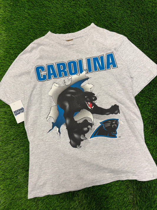 90s Carolina Panthers Grey Breakthrough Tee (M)