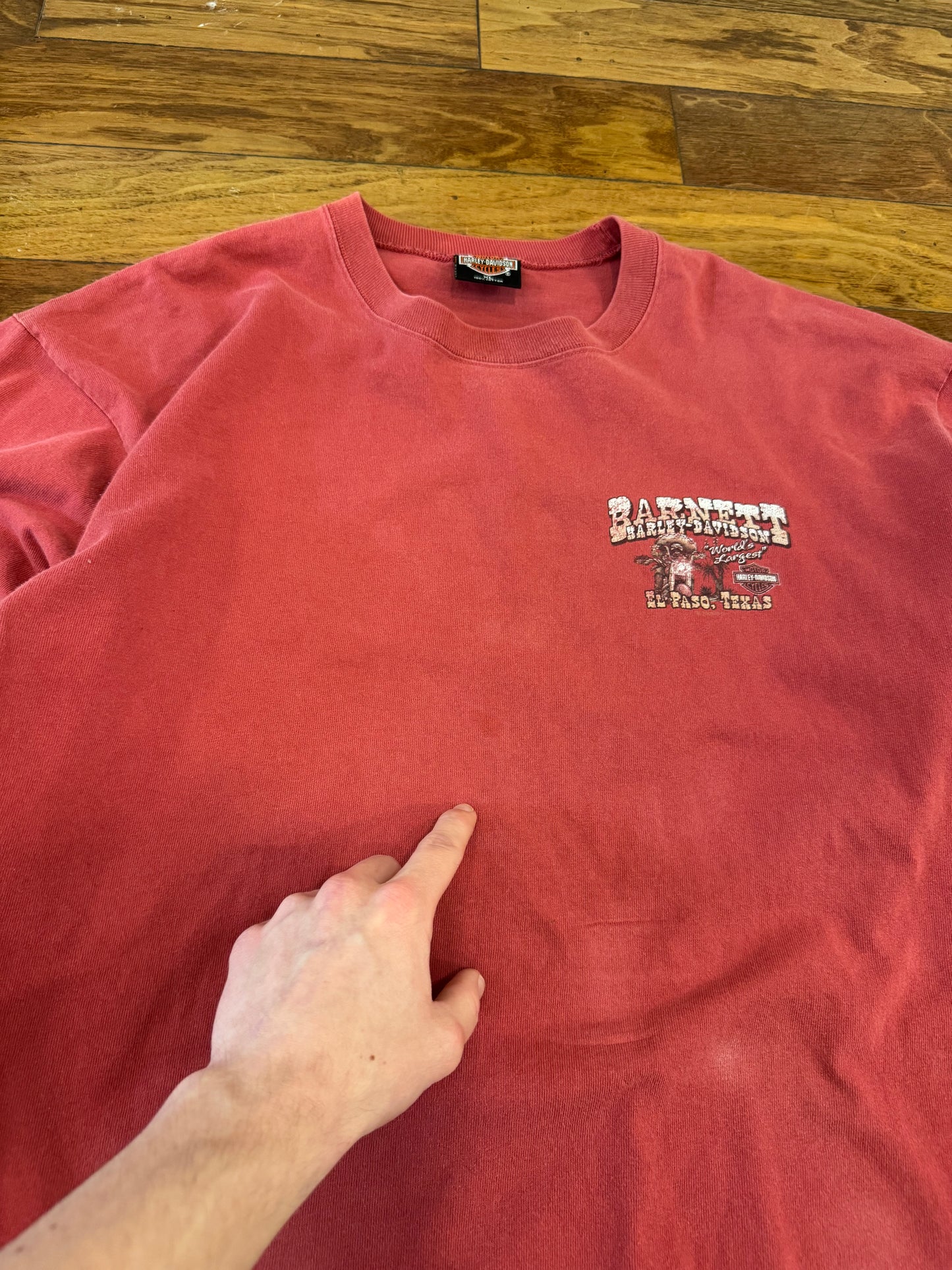 2006 Harley Davidson Salmon El Paso Barnett Long-Sleeve Shirt (XL)