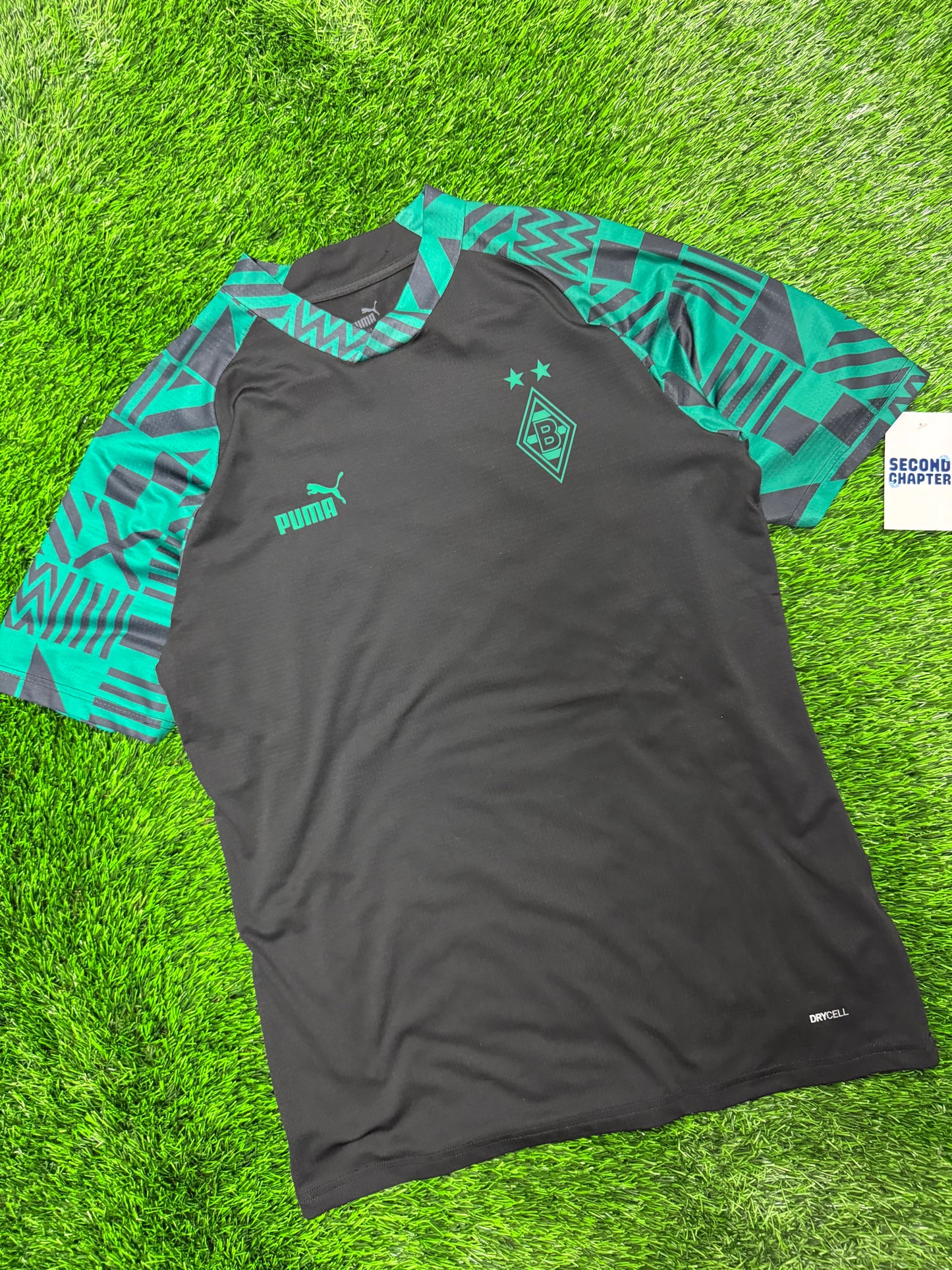 Puma Borussia Black/Green Soccer Jersey 2022-23 Kit (M)