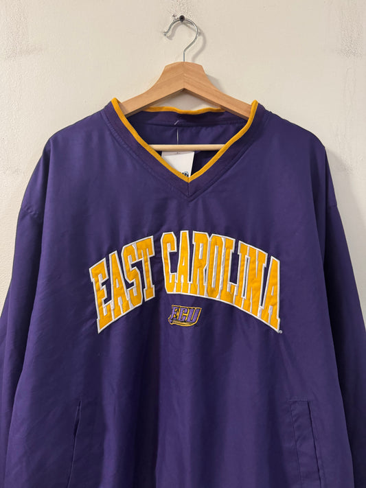 00s East Carolina University Purple Embroidered Windbreaker (XL)