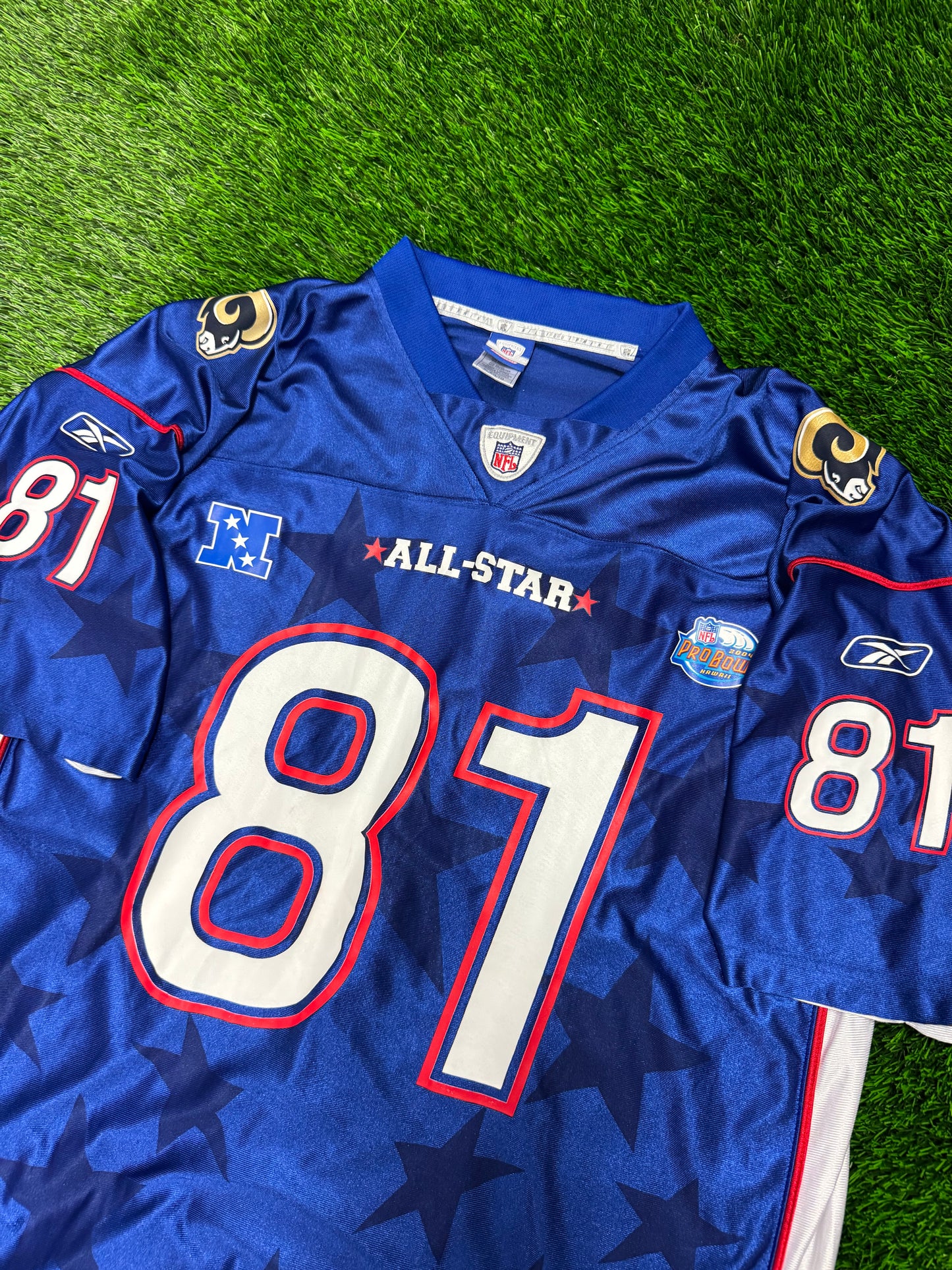 2004 St Louis Rams Pro Bowl Torry Holt #81 Reebok Jersey (XL)