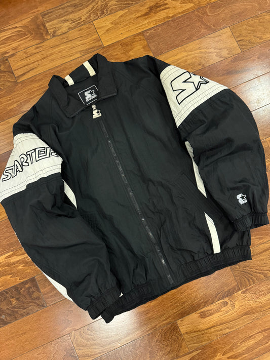 90s Starter Big Spell Out Two Toned Vintage Windbreaker (XXL)