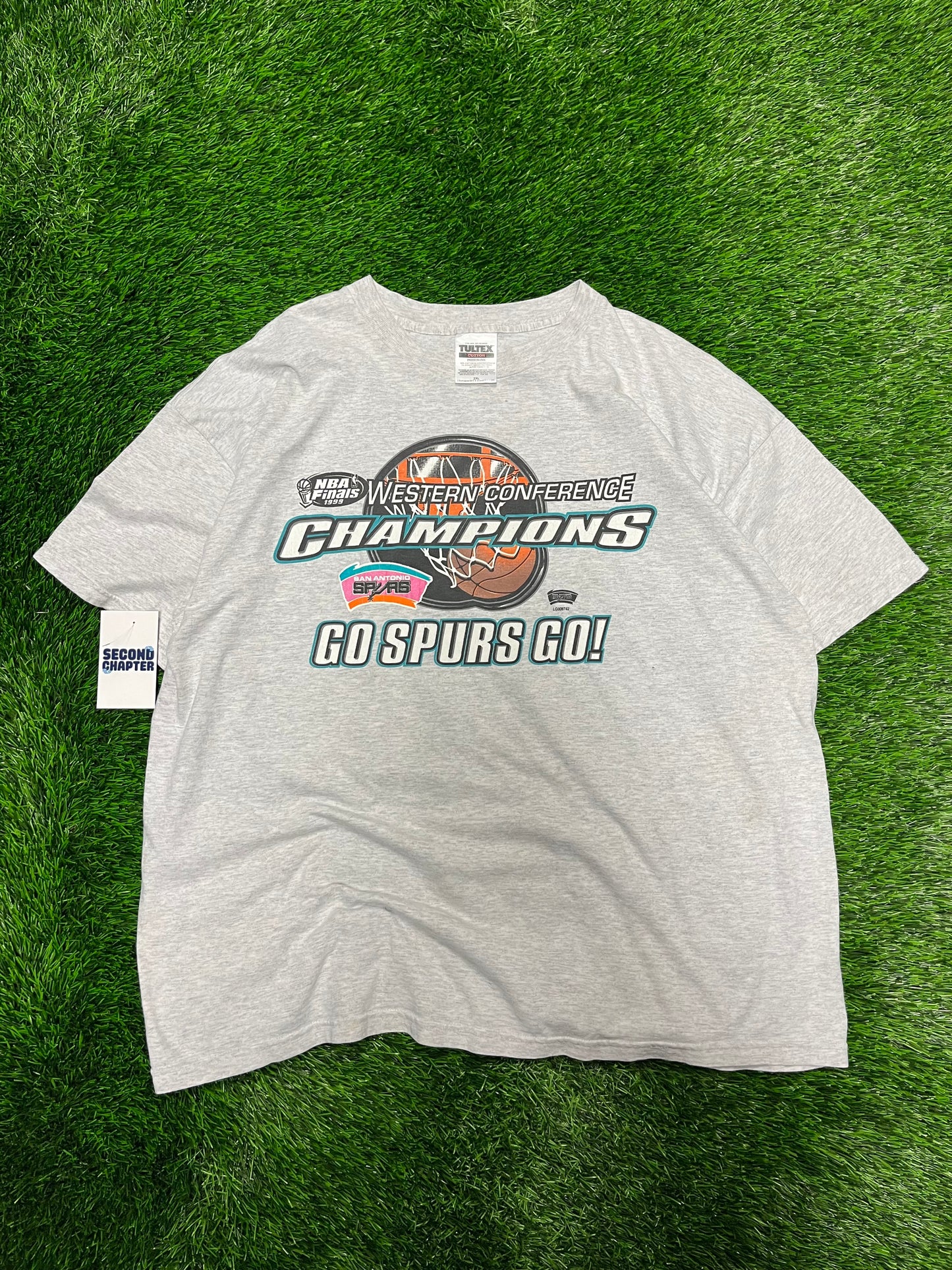 1999 San Antonio Spurs Vintage NBA Western Conference Champions Tee (XXL)