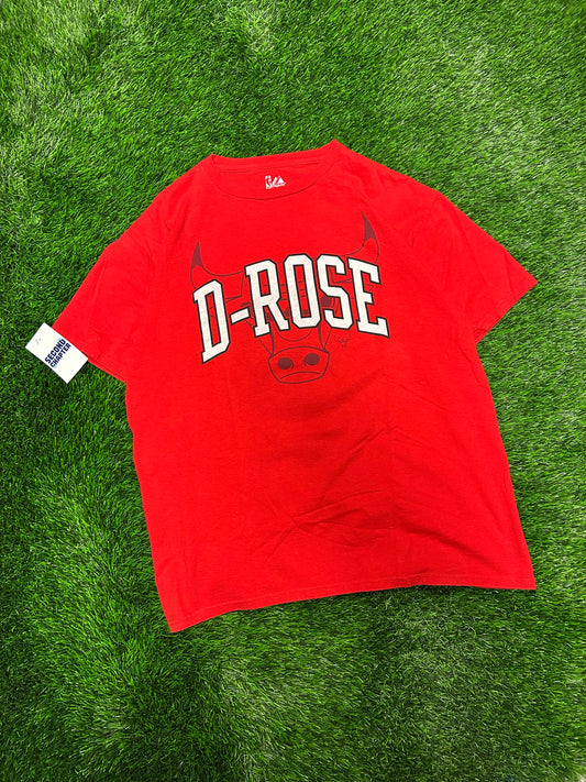 00s Chicago Bulls Derrick Rose "D-Rose" Vintage NBA Tee (L)