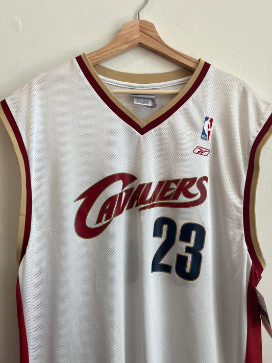 00s Cleveland Cavaliers Lebron James Reebok Away Jersey (XL)