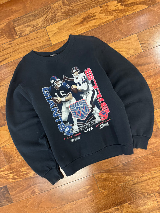 1991 Buffalo Bills v NY Giants Super Bowl Salem Crewneck (M)