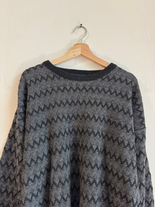 90s Van Heusen Black Sweater (XL)