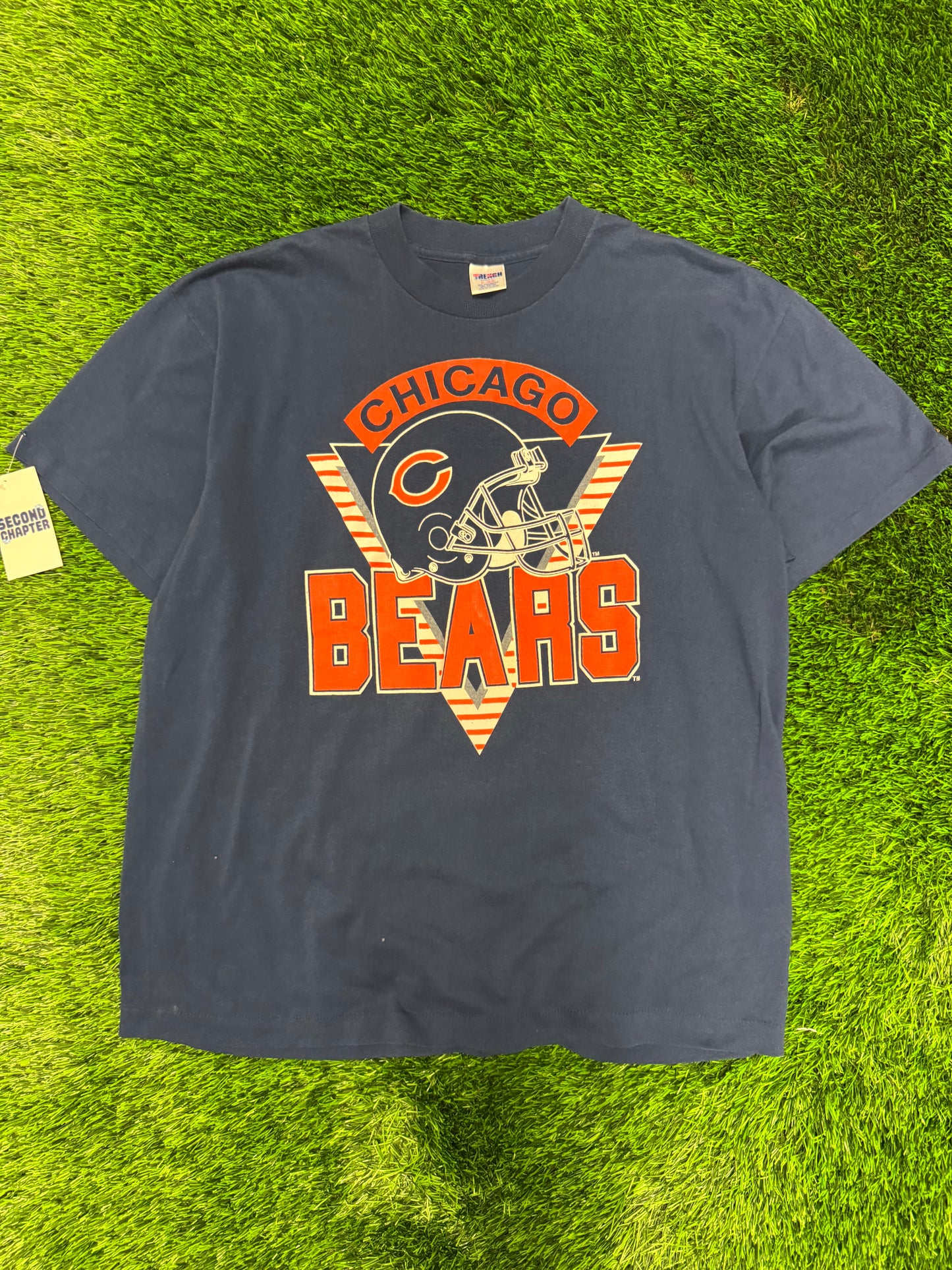 90s Chicago Bears Trench Spell Out Tee (XL)