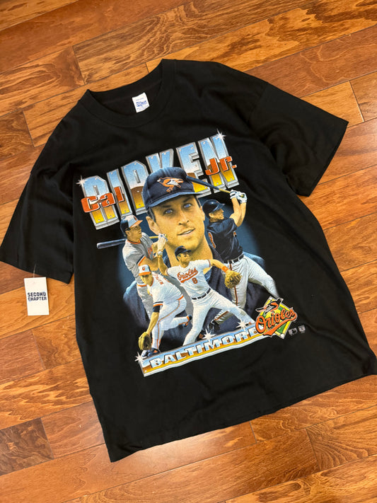1995 Cal Ripken Jr. Salem Baltimore Orioles Deadstock Vintage MLB Tee (XL)