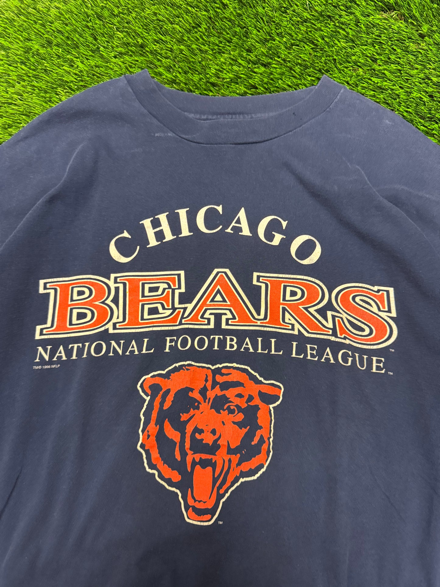 90s Chicago Bears NFL Spell Out Boxy Tee (XXL)