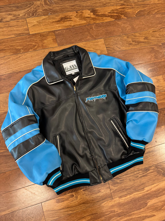 00s Carolina Panthers G-III Leather Jacket (XL)