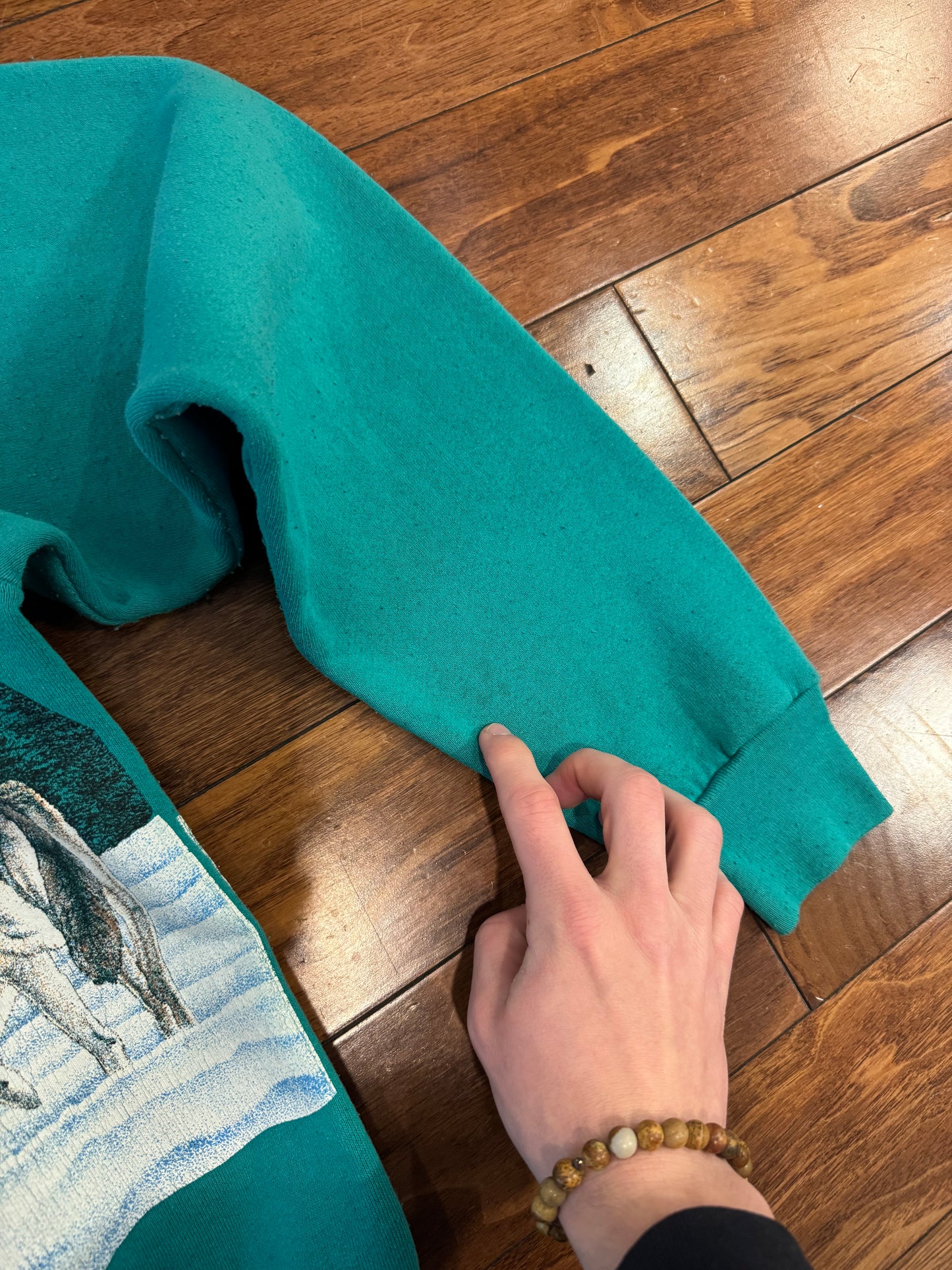 90s Wolves Wrap Around Nature Crewneck (XL)
