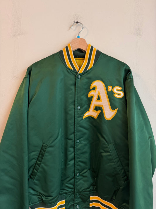 90s Oakland A's Athletics Vintage Starter MLB Satin Jacket (L)