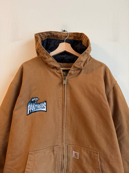 2022 Carhartt Carolina Panthers J130 Tan Patched Jacket (XL)