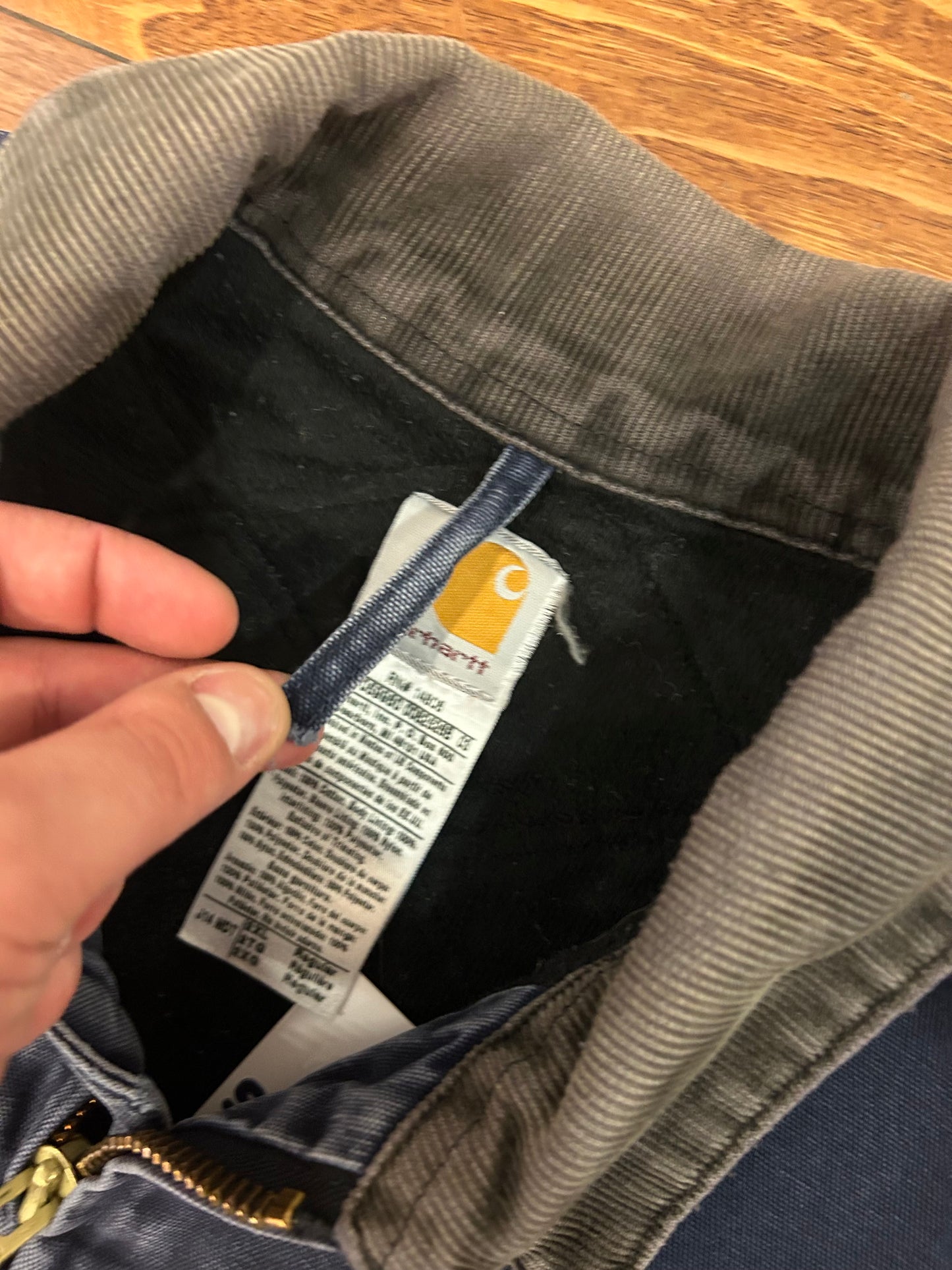 2004 Carhartt Faded Midnight Santa Fe Jacket (XXL)