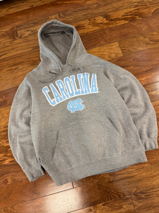 00s University of North Carolina (UNC) Gray Carolina Hoodie (XL)