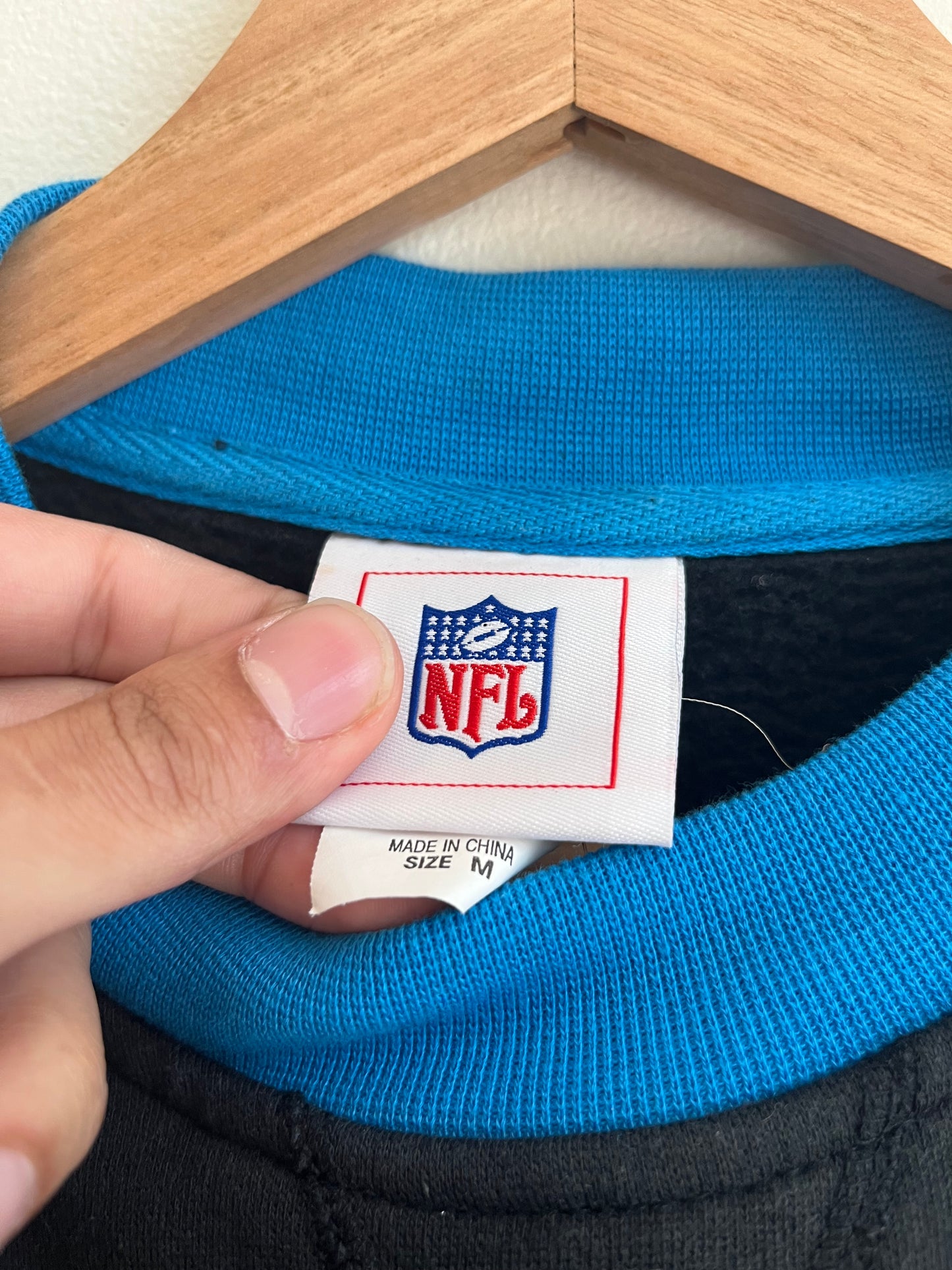 00s Carolina Panthers NFL Two Tone Crewneck (M)
