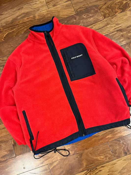 00s Polo Sport Reversible Fleece Jacket (L)