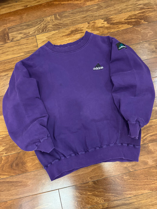 90s Adidas Equipment Purple Crewneck (L)