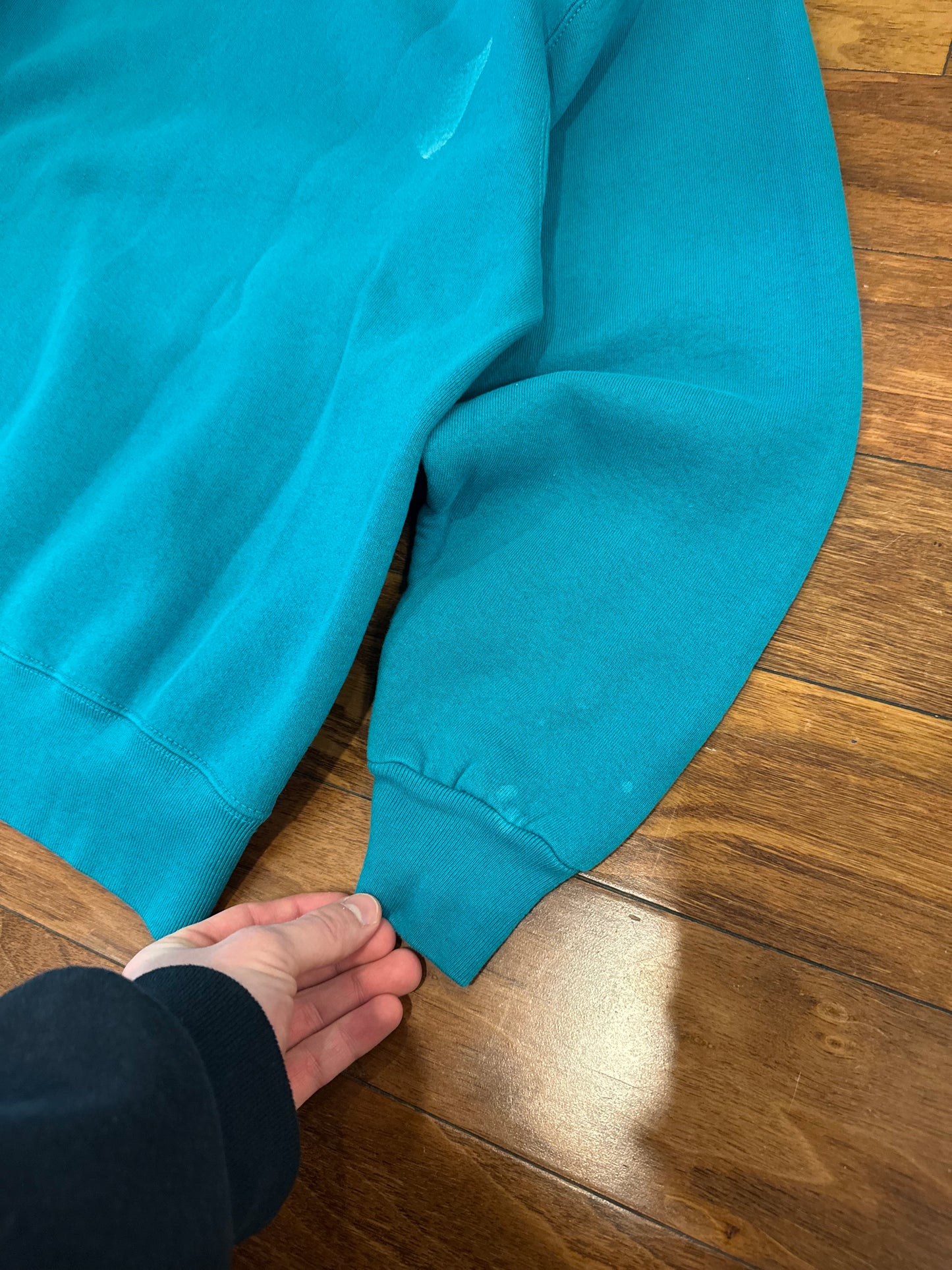 90s New York Yankees BVD Teal Embroidered Crewneck (XL)