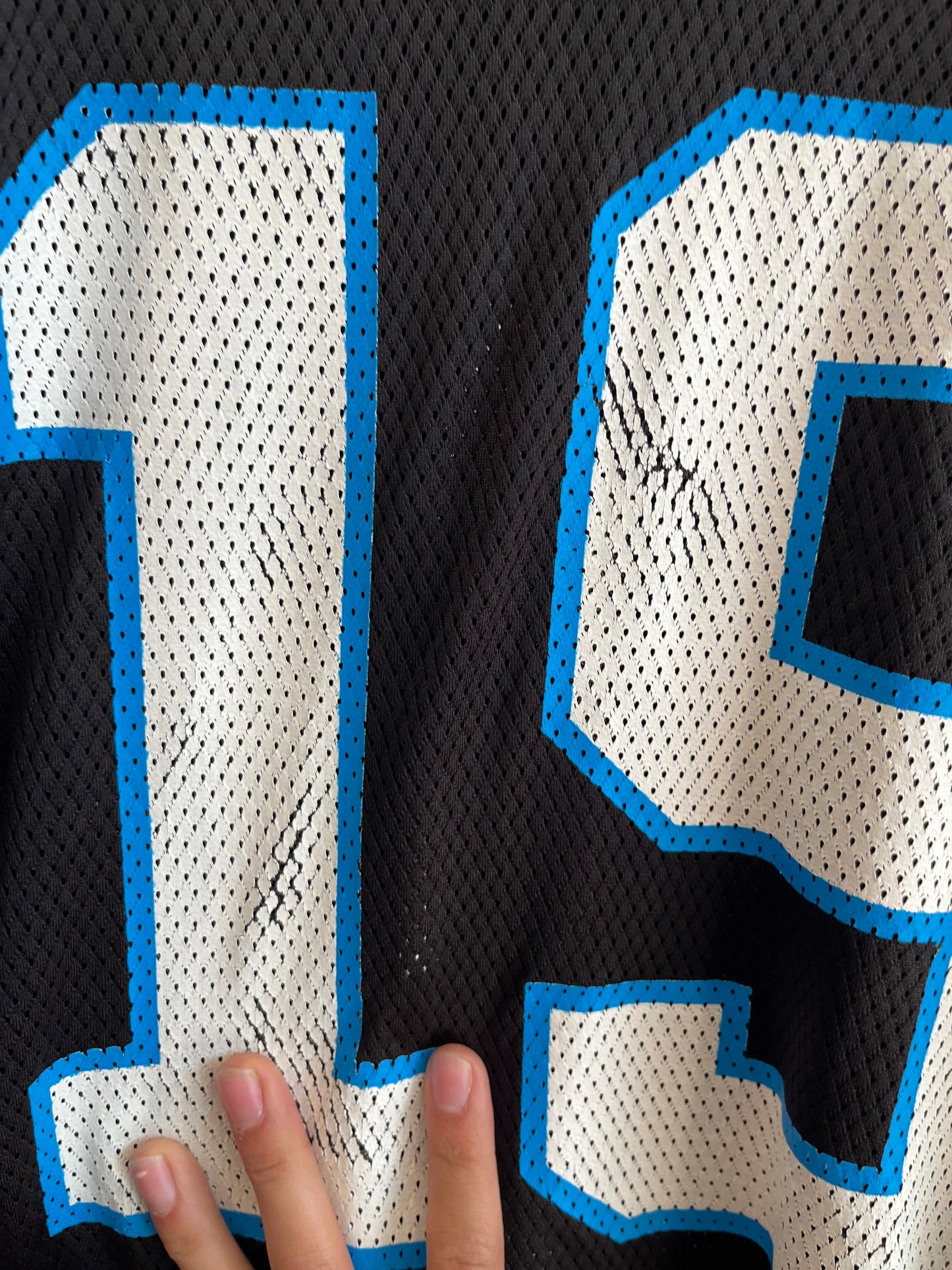00s Carolina Panthers Keyshawn Johnson Reebok NFL Jersey (XL)