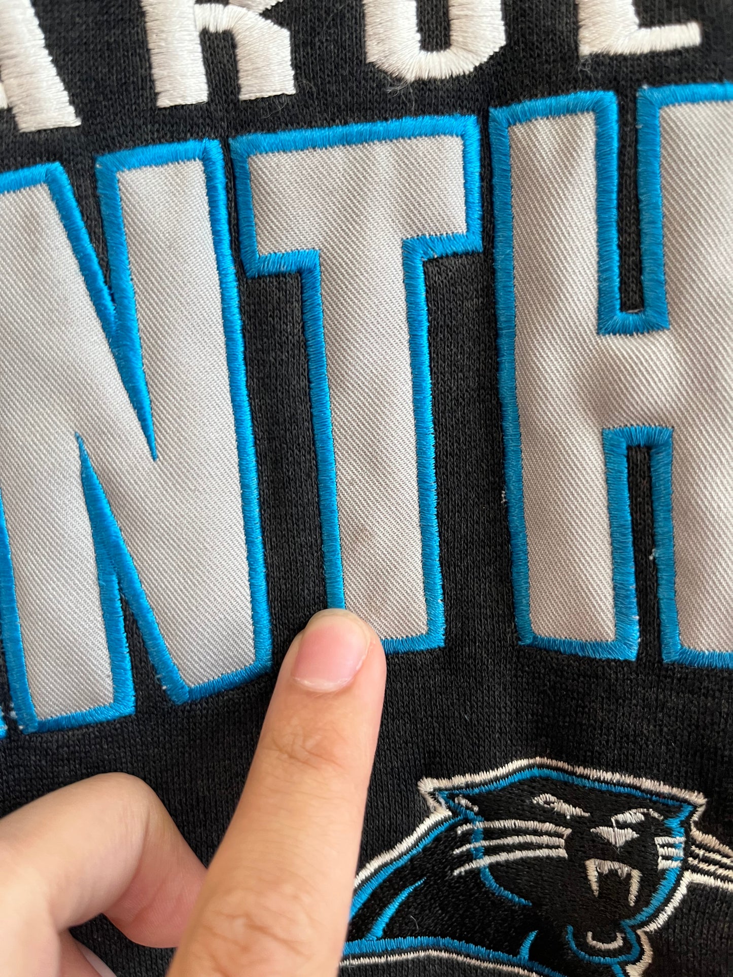 90s Carolina Panthers NFL Lee Sport Black Crewneck (XL)