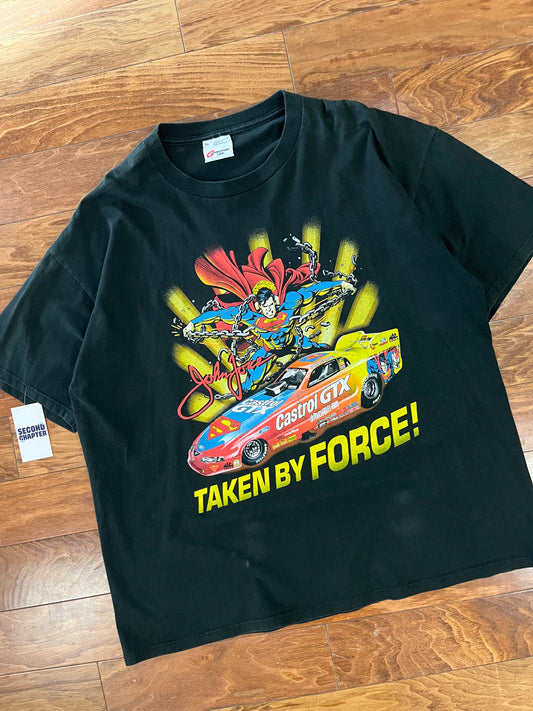 1999 John Force Vintage Nascar Superman Tee (XXL)