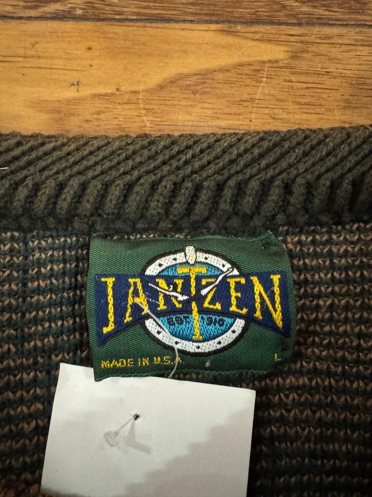 90s Jantzen Multi-Colored Abstract Sweater (L)