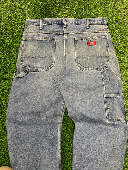 00s Dickies Light Wash Carpenter Jeans (34 x 32)